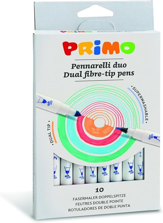 PRIMO dualFipre-Tip pens set/10 NO.610PENDP10